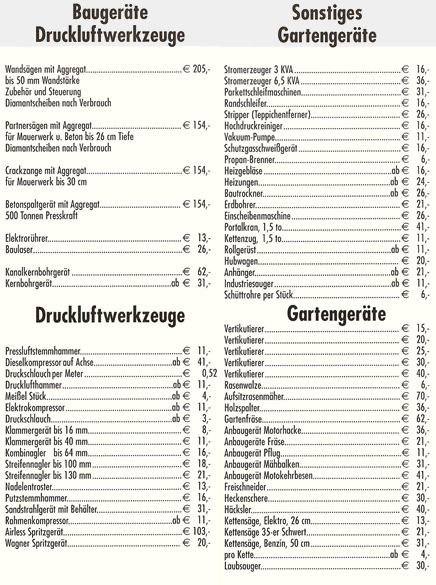 SCHEPELMANN Preisliste2 Werkzeugvermietung